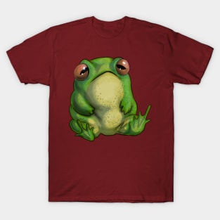 Green chubby sitting frog T-Shirt